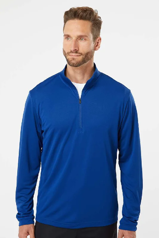 Adidas Mens UPF 50+ 1/4 Zip Sweatshirt - Collegiate Royal Blue - NEW