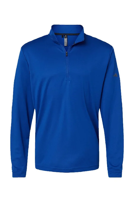 Adidas Mens UPF 50+ 1/4 Zip Sweatshirt - Collegiate Royal Blue - NEW