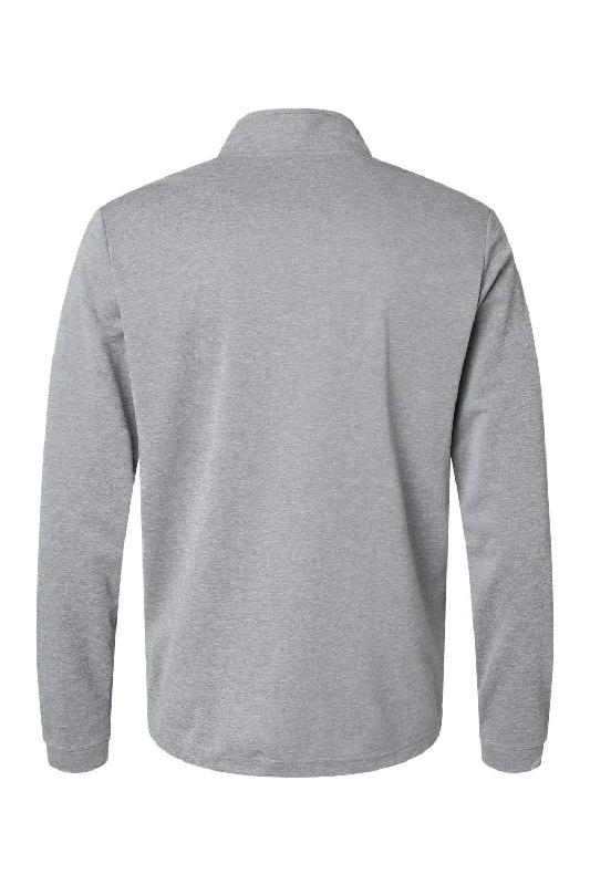 Adidas Mens UPF 50+ 1/4 Zip Sweatshirt - Grey Melange - NEW