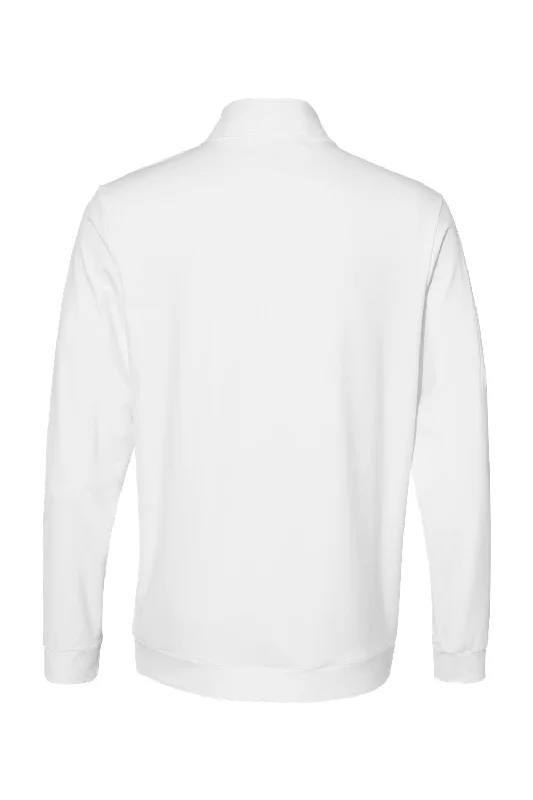 Adidas Mens Performance UPF 50+ 1/4 Zip Sweatshirt - White - NEW