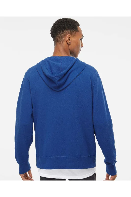 Independent Trading Co. Mens Full Zip Hooded Sweatshirt Hoodie - Cobalt Blue - NEW