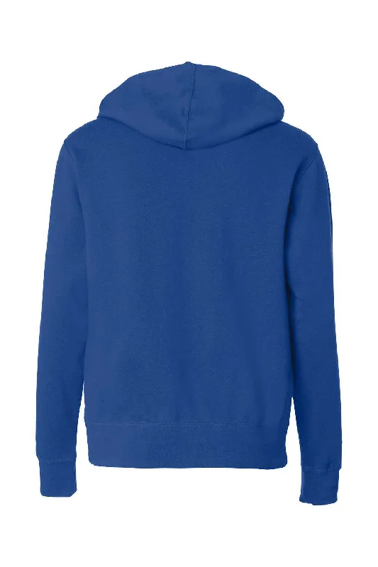 Independent Trading Co. Mens Full Zip Hooded Sweatshirt Hoodie - Cobalt Blue - NEW