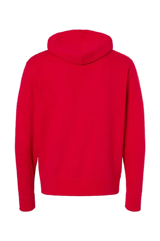 Independent Trading Co. Mens Full Zip Hooded Sweatshirt Hoodie - Red - NEW