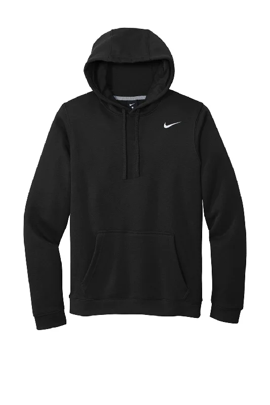 Nike Mens Club Fleece Hooded Sweatshirt Hoodie - Black