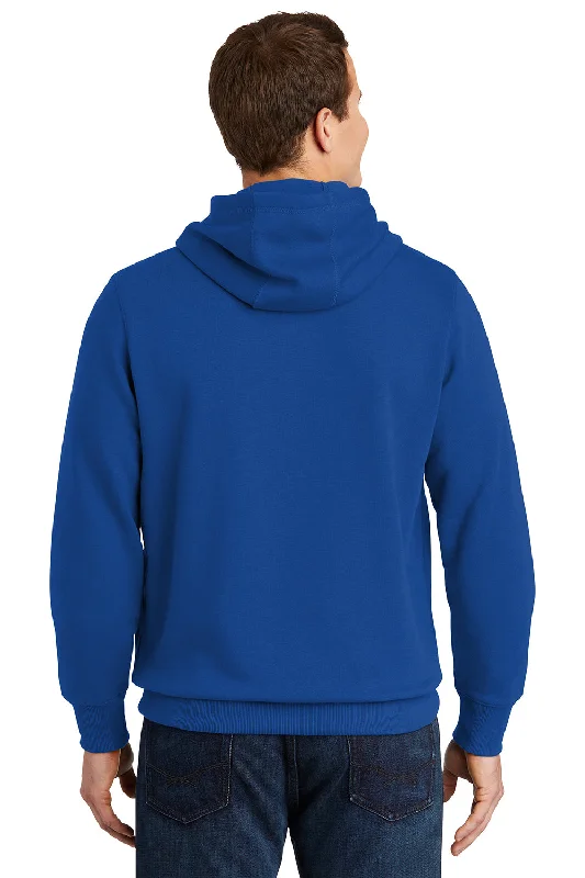 Sport-Tek Mens Shrink Resistant Fleece Hooded Sweatshirt Hoodie - True Royal Blue