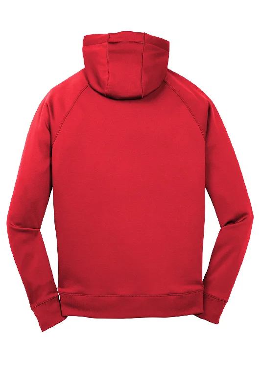 Sport-Tek Mens Tech Moisture Wicking Fleece Hooded Sweatshirt Hoodie - True Red