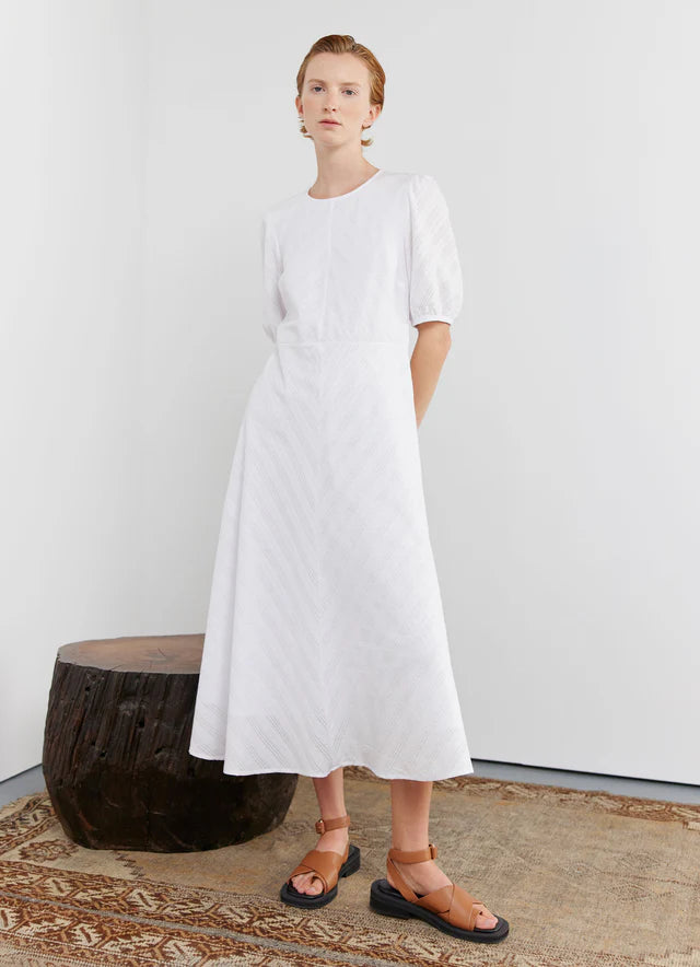 Kate Sylvester Cross-Stitched Dress - White